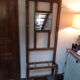 Old wooden coatrack