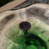 Sklo green gradient glass pocket or ashtray