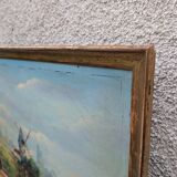 Oil on canvas, old painting