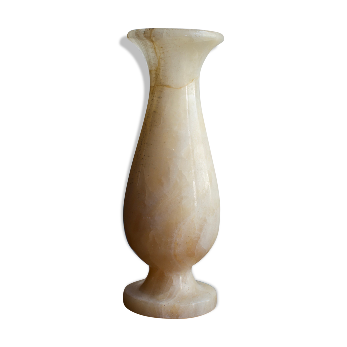 Vase en marbre blanc