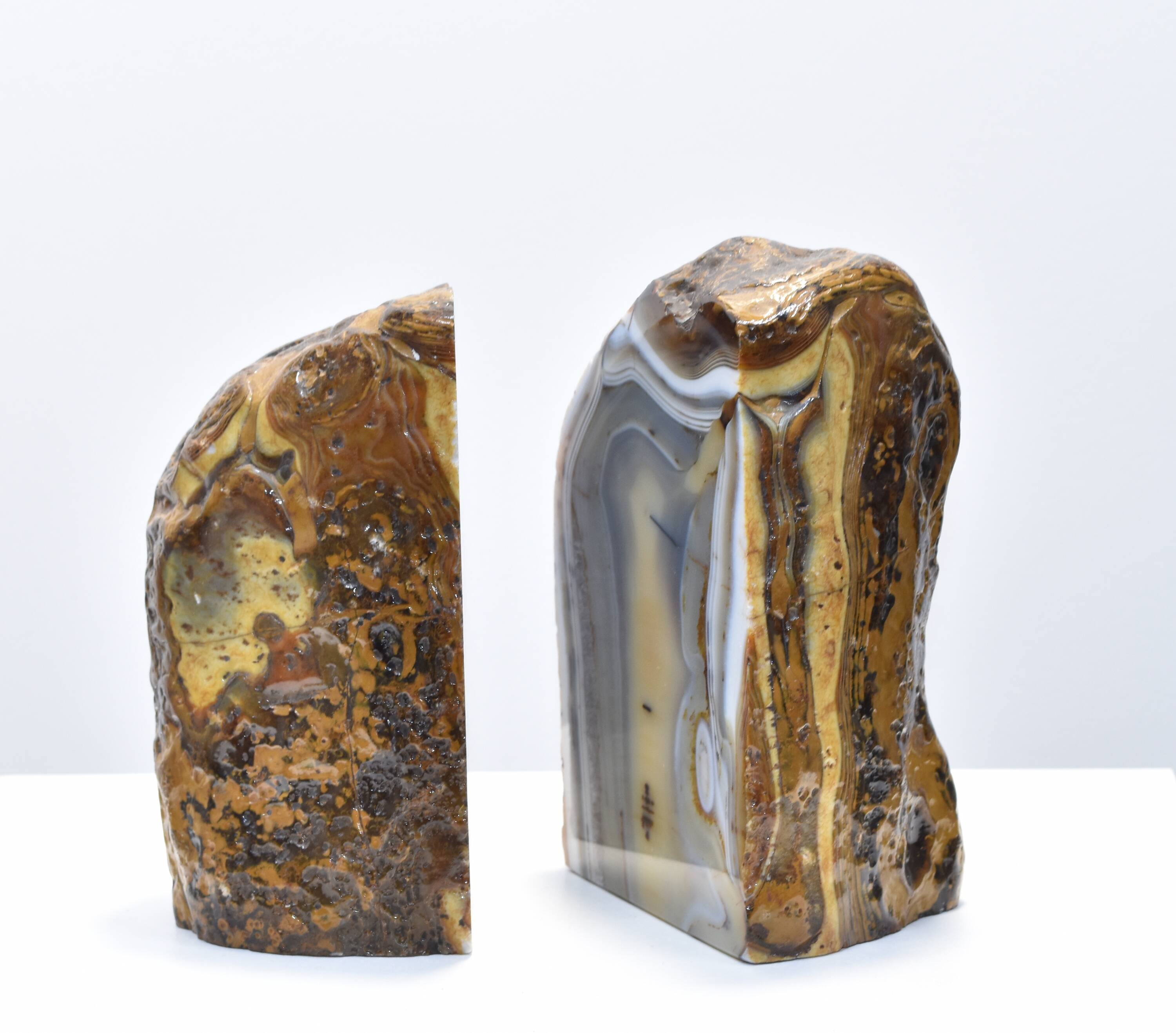 Agate polished greenhouse mineral book