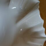 Opaline pendant light with claw and ceiling rose