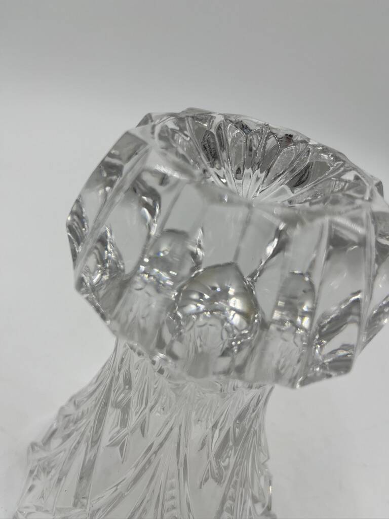 Cut crystal vase