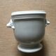 Cache pot moutardier ou saucière en porcelaine blanche