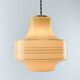 Vintage Beige/Yellow Glass Pendant Lamp