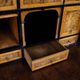 Secretary - Hand polished birch & intarsia - 2 drawers - 1840s