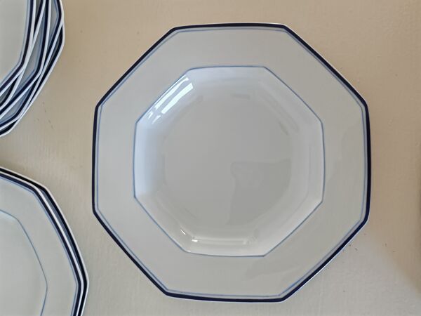 Lot de 8 assiettes Raynaud porcelaine de Limoges