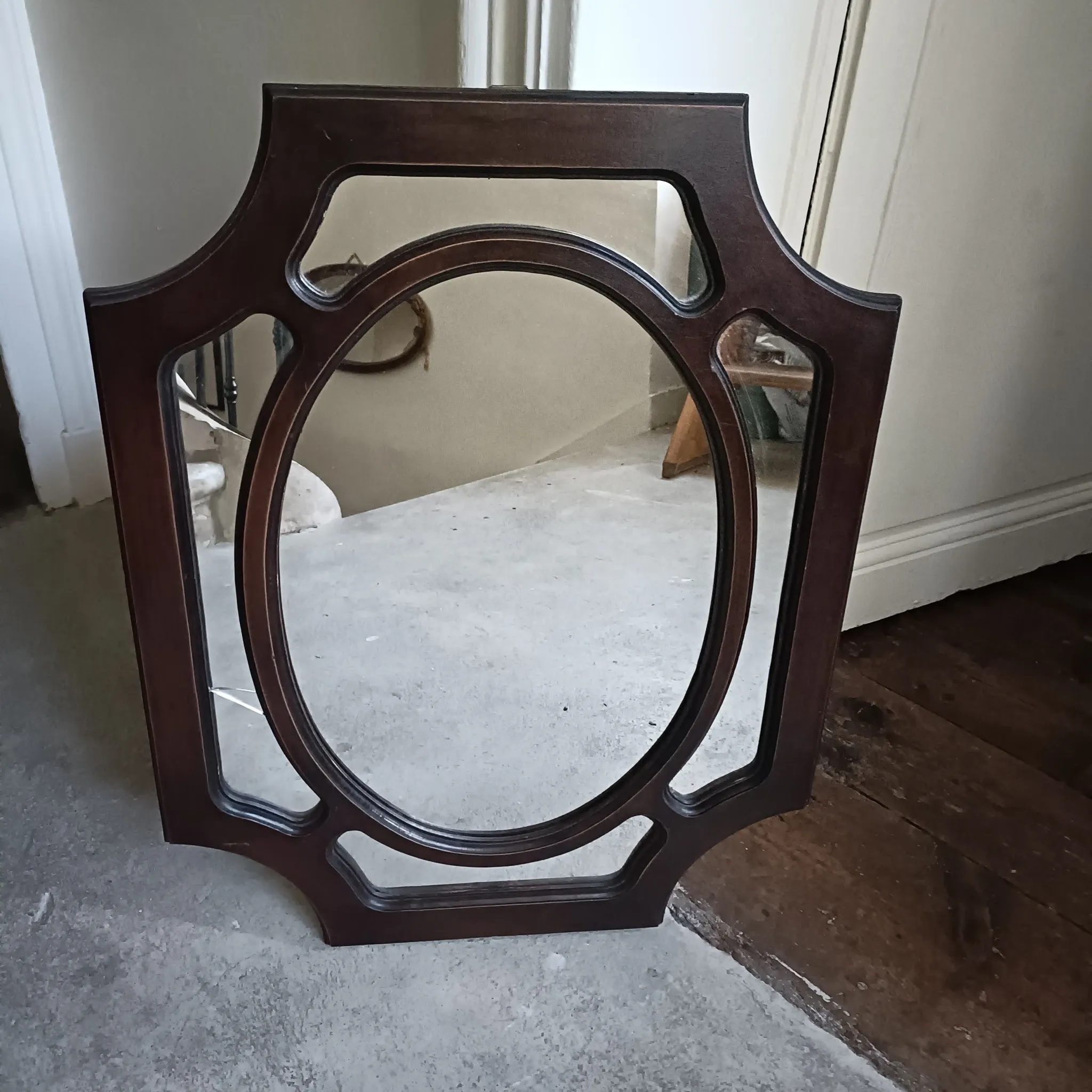 Art Deco mirror with beading