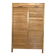 Double curtain filing cabinet in oak — on legs