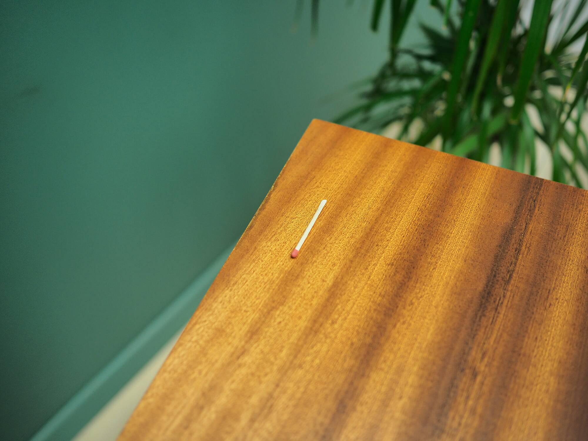 Beech table, Polish design, 1980s, manufacturer: OFM