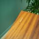 Beech table, Polish design, 1980s, manufacturer: OFM