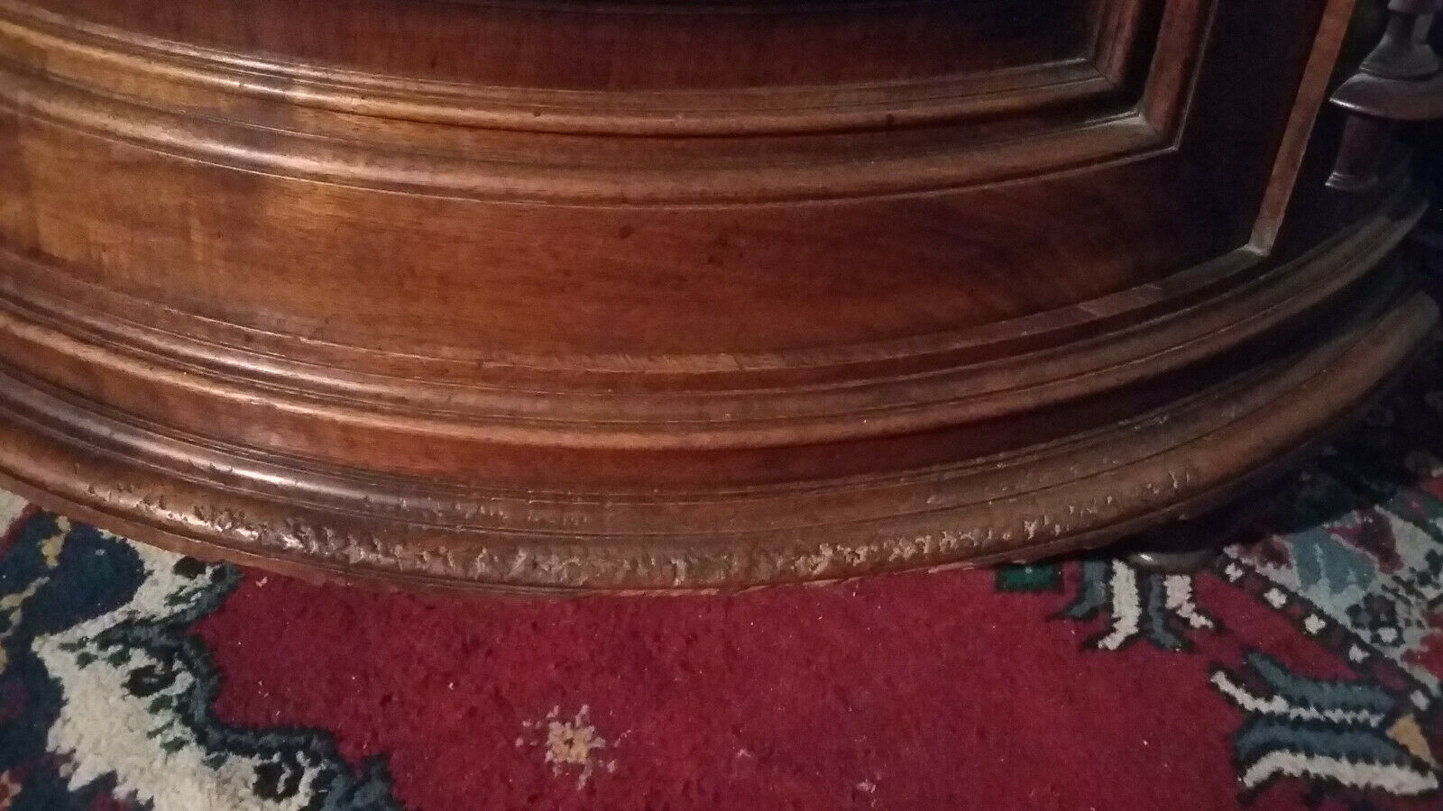 Walnut Renaisance corner buffet