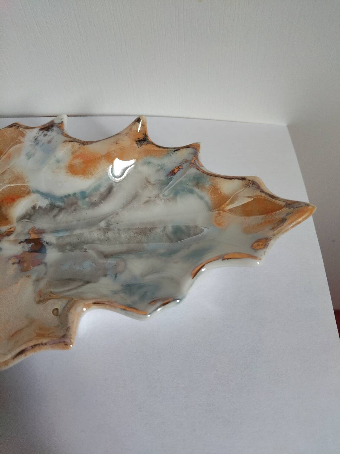 Modernist porcelain catchall hand-painted – APILCO France