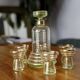Carafe and its 6 gatsby style glasses