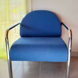 Chrome metal armchair 70s