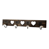 Coat rack with hearts