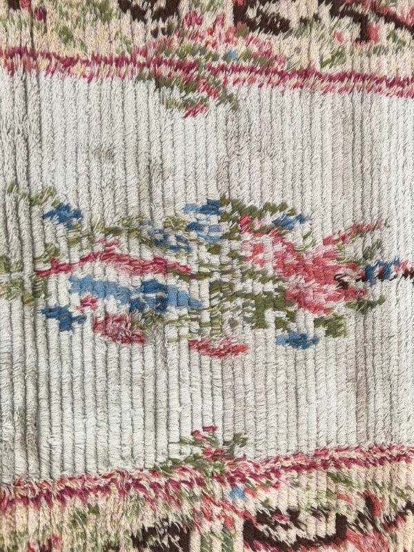 100 X 258 CM hand made Swedish former hallway carpet