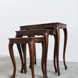 Triptych coffee tables, 1950s, set of 3