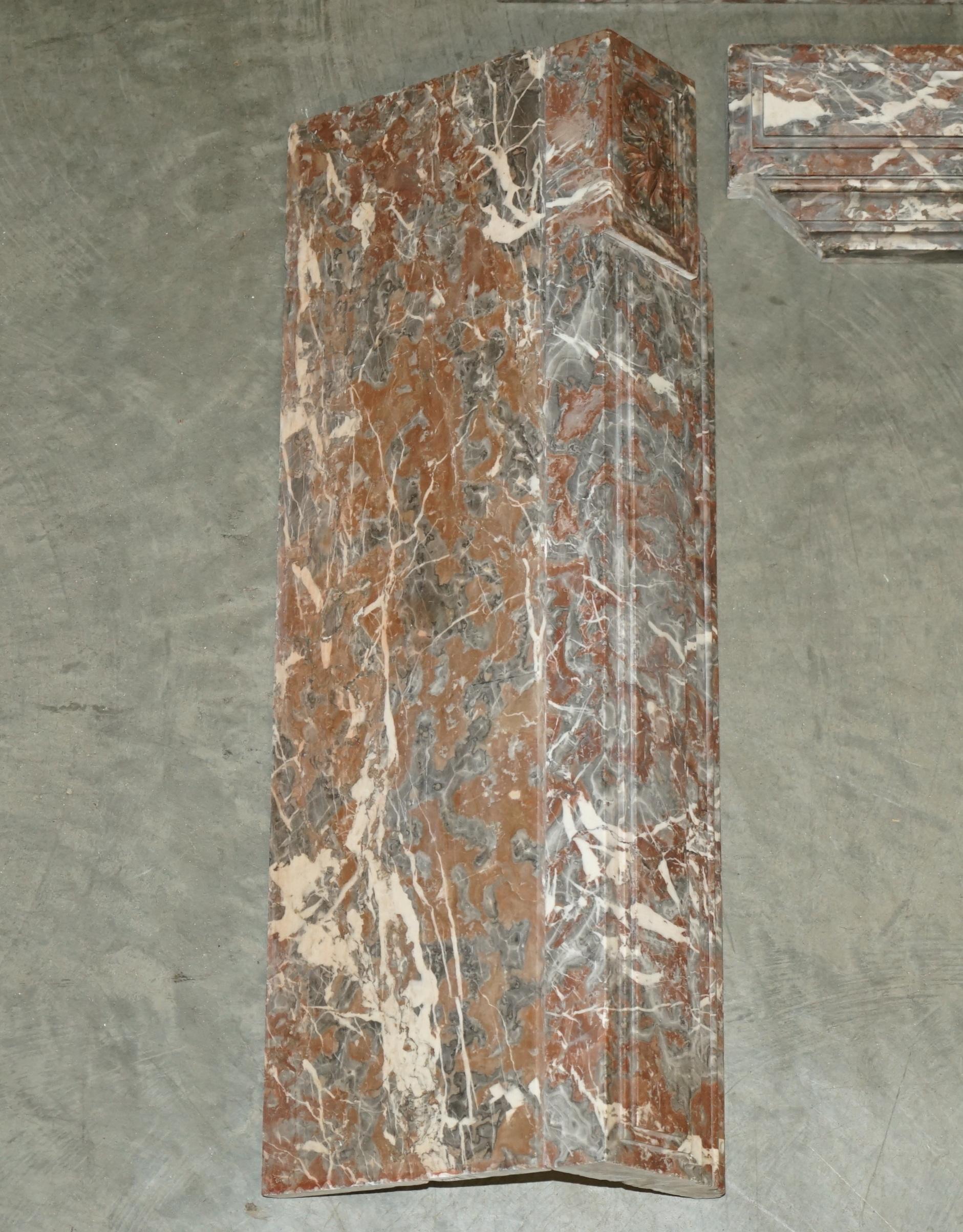 Antique marble fireplace in Saint Remy, Louis XVI style.