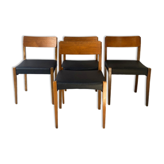 4 chaises de salle à manger des années 1960
