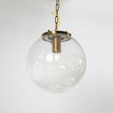 Art-glass ball chandelier by Kamenicky Senov, Czechoslovakia, 1970s
