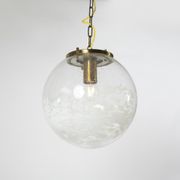 Art-glass ball chandelier by Kamenicky Senov, Czechoslovakia, 1970s