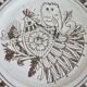 Enameled ceramic art plate, signed La Tournerie, 1960s/1970s