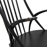 Rocking-chair en hêtre, Illum Wikkelsø, N. Eilersen, Danemark, 1960