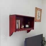 Vintage solid oak wall shelf