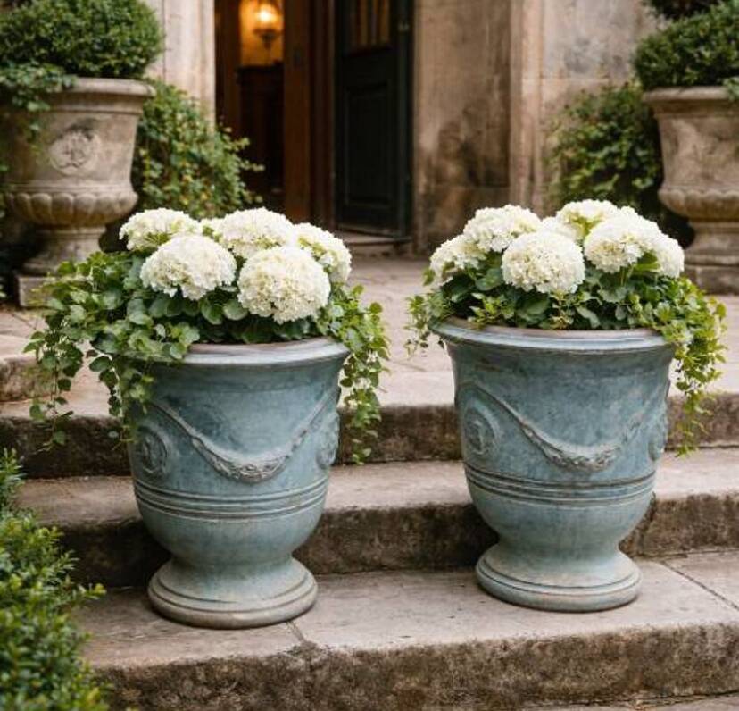 Pair of Anduze garden pots