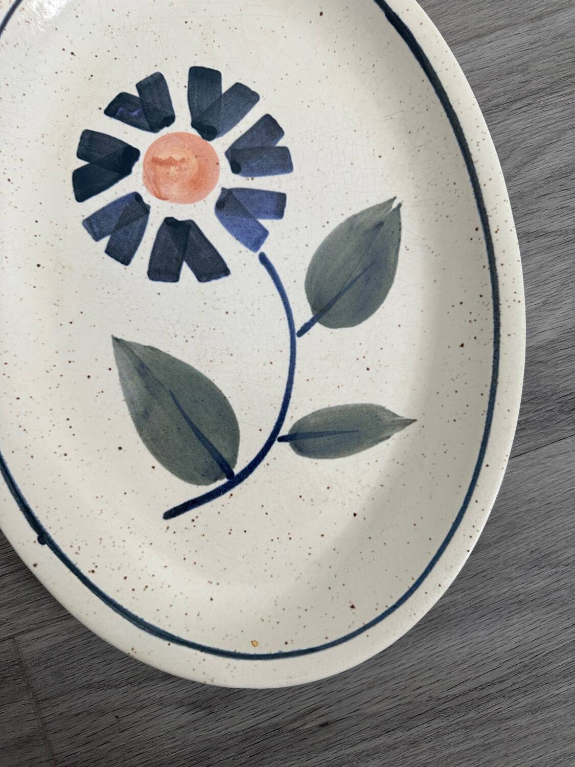 Longchamp blue thistle dish