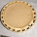 Golden round mirror 27cm