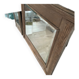 Wooded beveled mirror 85x97cm