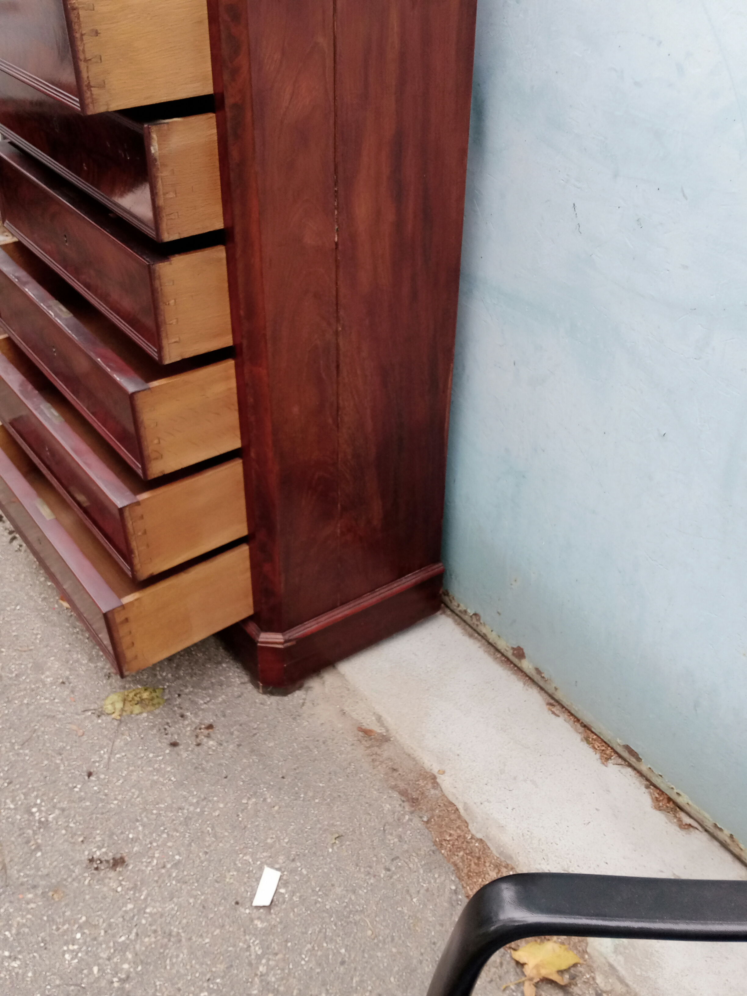 Semainier Louis Philippe mahogany