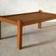grande table basse en chêne, 1960