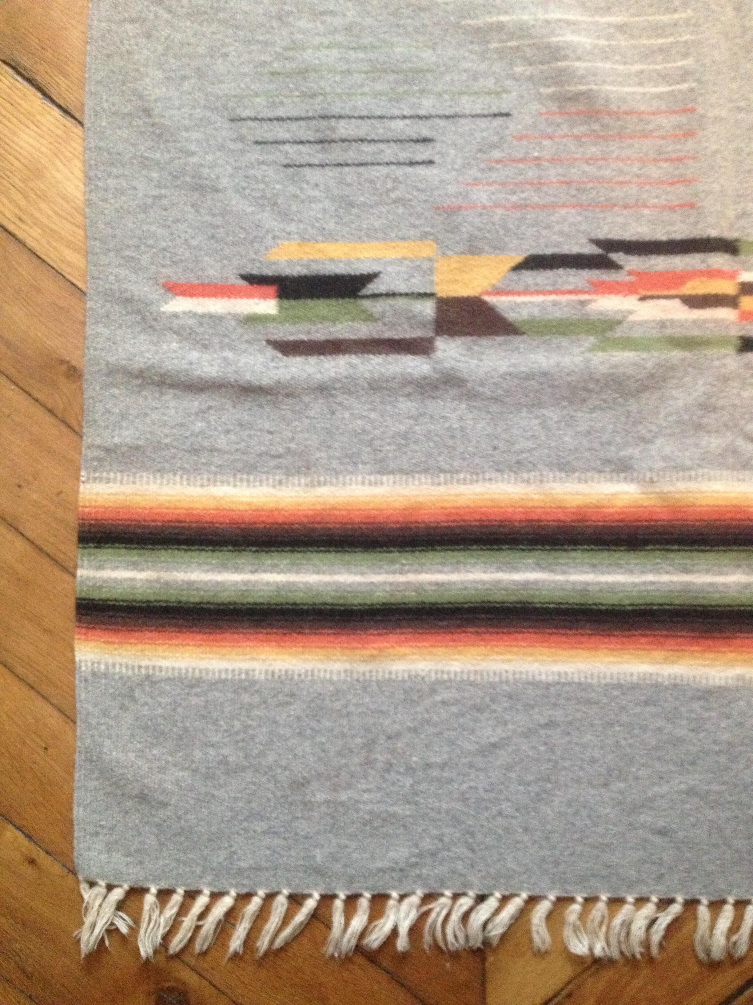 Carpet Kilim of India in wool, 180 x 105