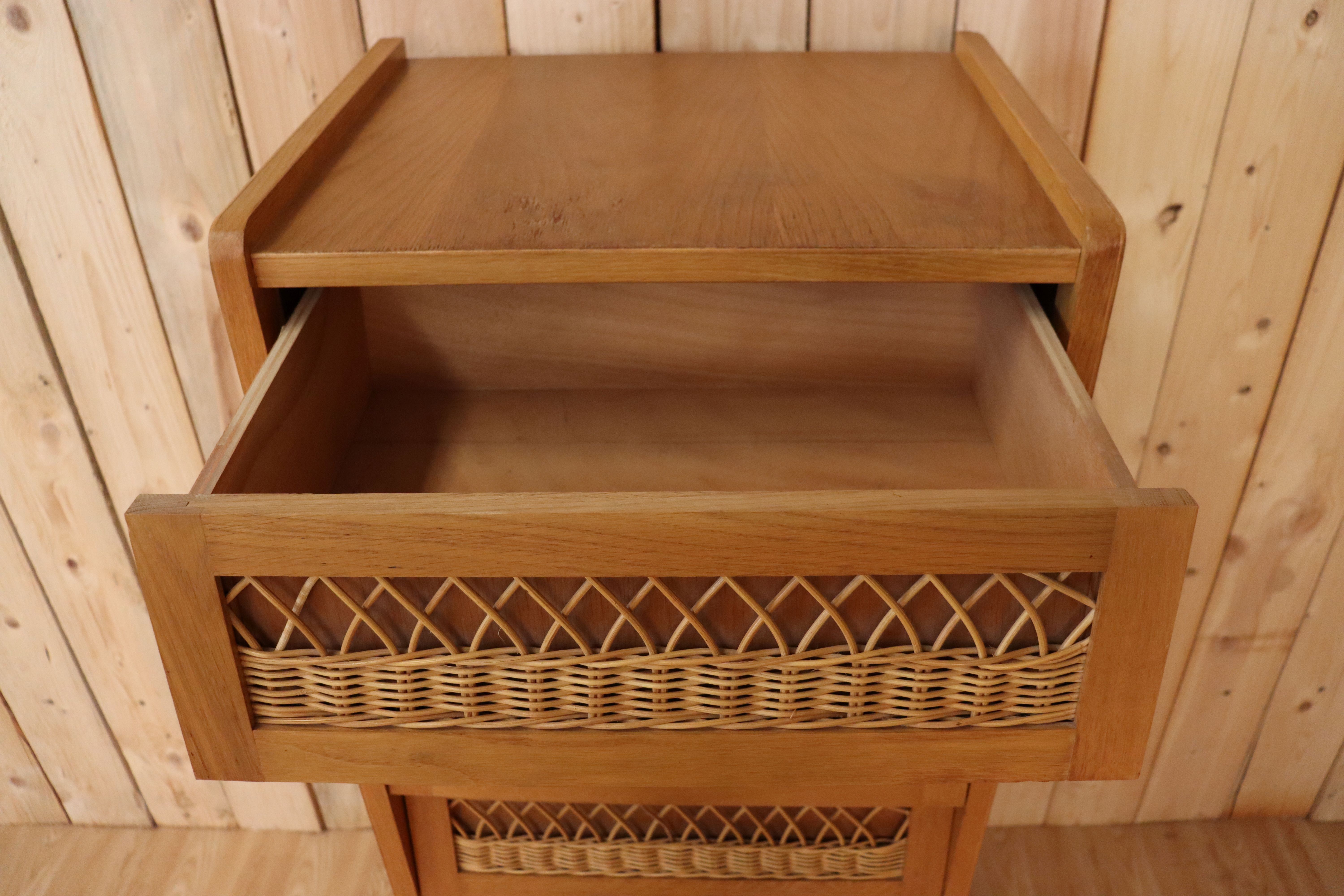 Rattan dresser