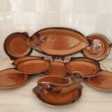 Sarreguemines 12-piece earthenware fish set