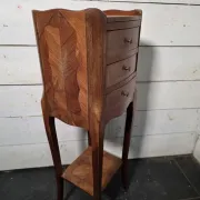 Louis XV style bedside table in marquetry