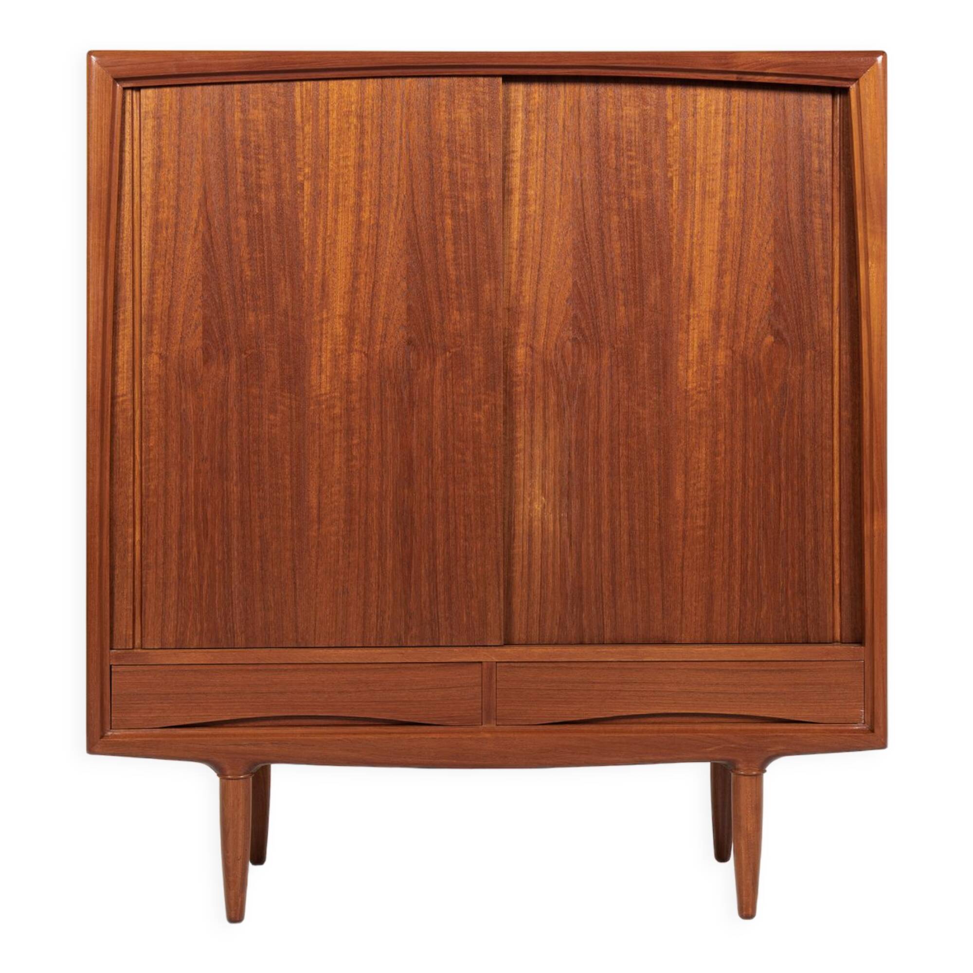 Midcentury Danish higher cabinet in teak by Axel Christensen for ACO Møbler 1960s