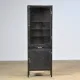 Polished iron medicine cabinet, 1950s