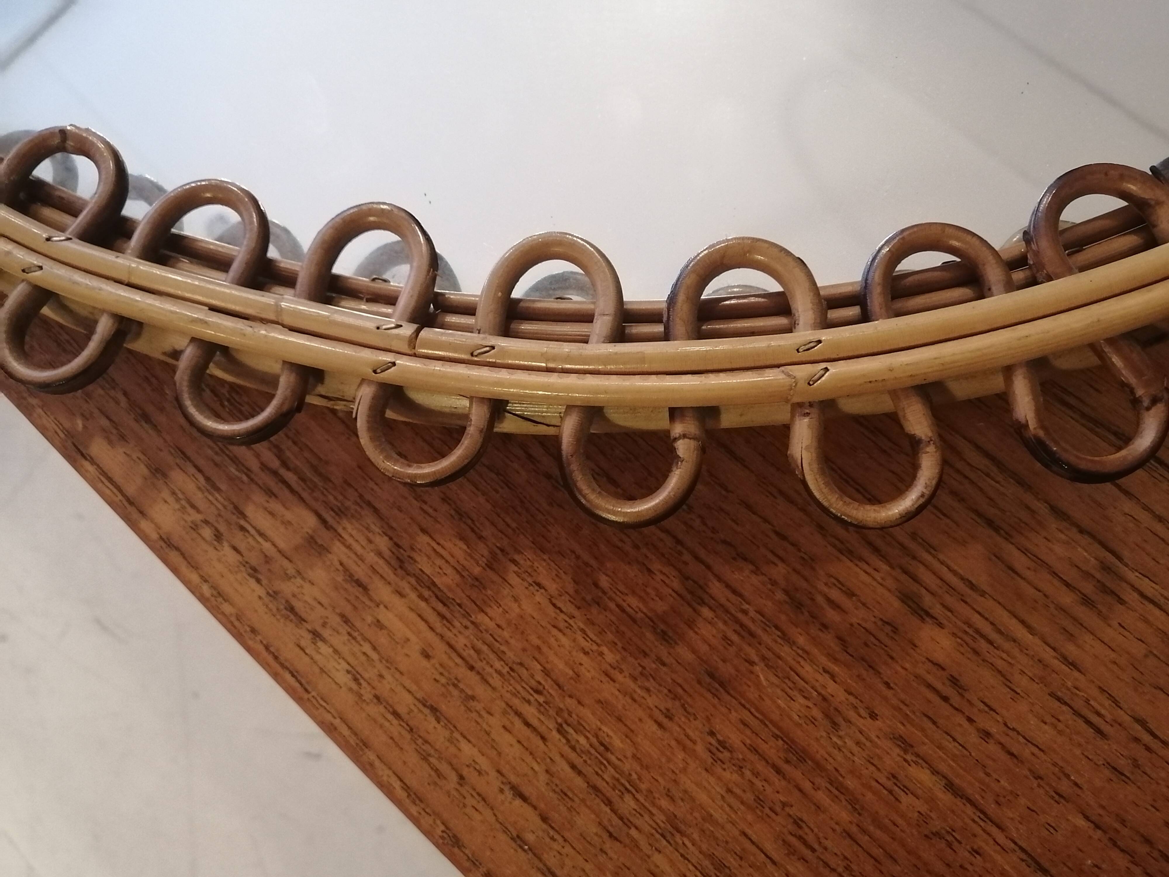 Franco Albini rattan mirror