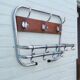 Vintage metal wall coat rack from the seventies