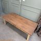 Large patinated farmhouse coffee table