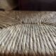 Tabouret bas en paille