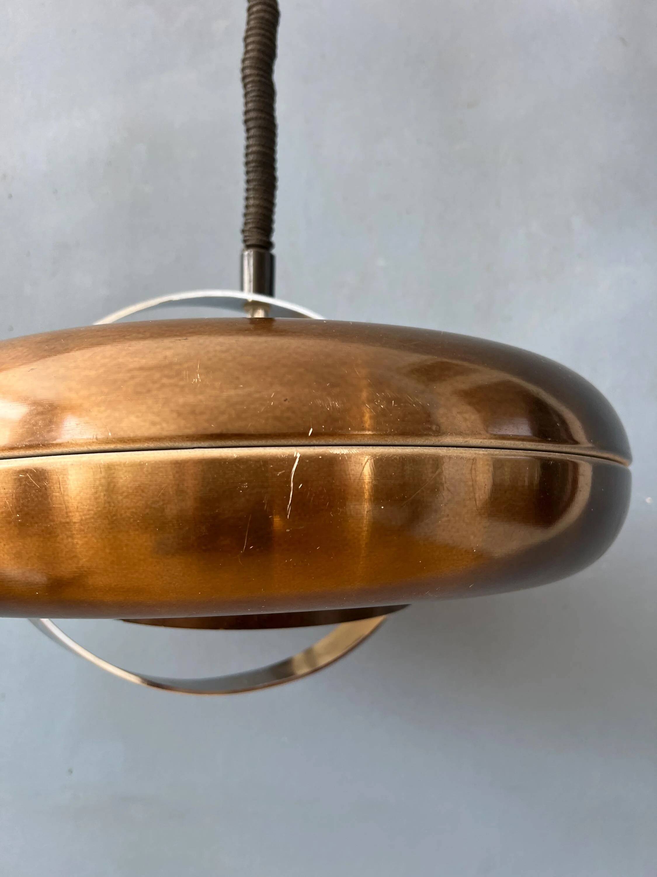 Suspension UFO vintage copper colour