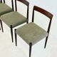 Set of 4 Lübke dining chairs with rosewood