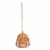 60s rattan pendant light