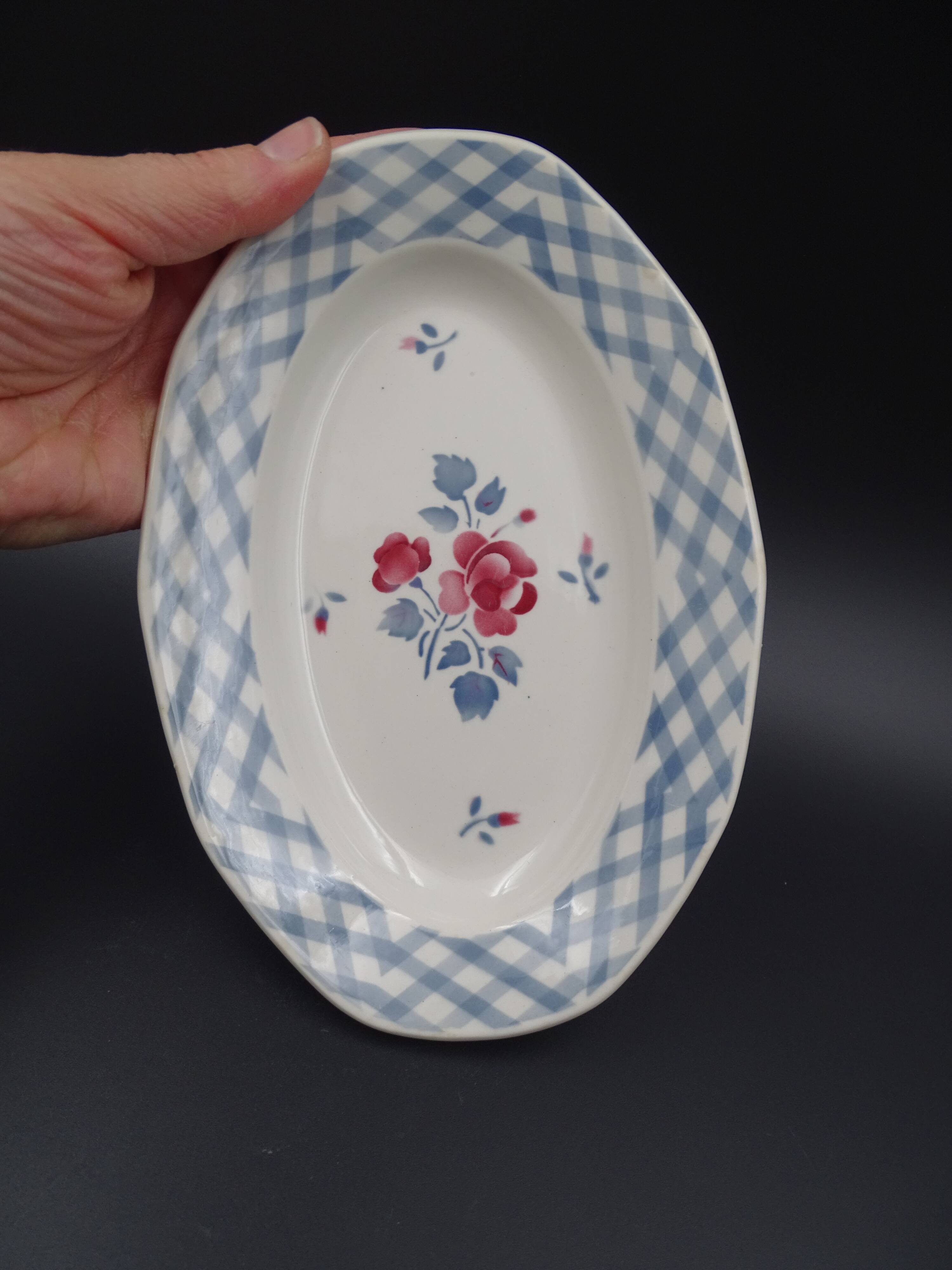 Ravine in earthenware of Sarreguemines Digoin model Bastia 1940