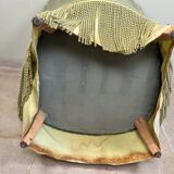 Fauteuil crapaud en velours vert